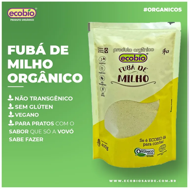 Fubá de milho orgânico
